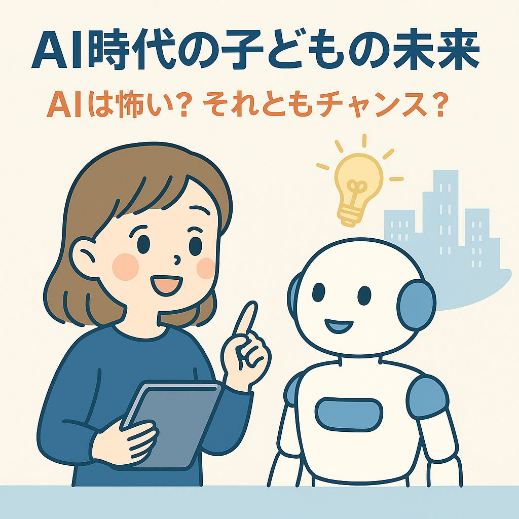 AI時代の子どもの未来について解説する教育コラムのアイキャッチ画像